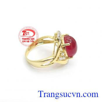 Nhẫn Nữ Vàng Tây May Mắn