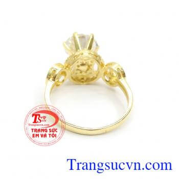 Nhẫn nữ vàng tây