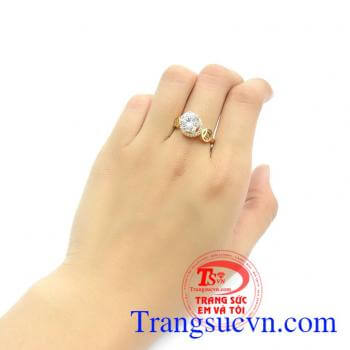 Nhẫn nữ kim tiền đẹp