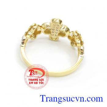 Nhẫn nữ vàng tây dành cho phái đẹp phù hợp làm quà tặng sinh nhật hoặc trong các dịp ý nghĩa
