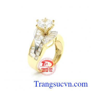 Nhẫn Nữ Hàn Quốc Cá Tính vàng 10k bền đẹp, chất lượng cao thương hiệu Em Và tôi