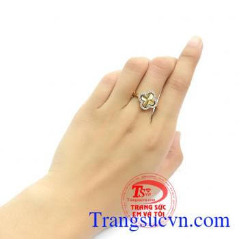 Nhẫn nữ vàng tây dành cho phái đẹp phù hợp làm quà tặng sinh nhật hoặc trong các dịp ý nghĩa