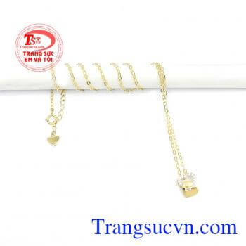 Bộ Dây Chuyền Tình Yêu Son Sắc