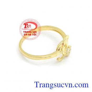 Nhẫn nữ vàng tây dành cho phái đẹp phù hợp làm quà tặng sinh nhật hoặc trong các dịp ý nghĩa