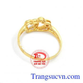 Nhẫn nữ vàng tây dành cho phái đẹp phù hợp làm quà tặng sinh nhật hoặc trong các dịp ý nghĩa