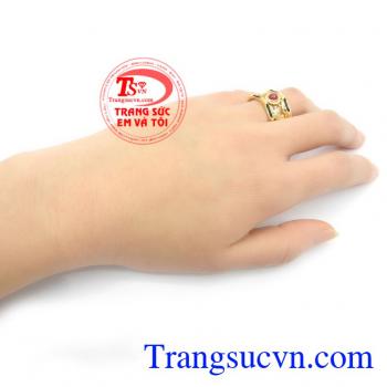 Nhẫn Nữ Ruby Rồng Phượng sang trọng, đẳng cấp