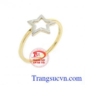 Nhẫn nữ ngôi sao đẹp là sản phẩm được chế tác theo công nghệ mới của Hàn Quốc, sản phẩm nhẫn nữ xinh xắn, được các bạn gái ưa thích