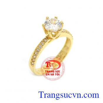 Nhẫn nữ đẹp sang trọng là sản phẩm nhẫn được thiết kế xinh xắn, sang trọng, kiểu dáng trẻ trung rất được các bạn gái ưa thích