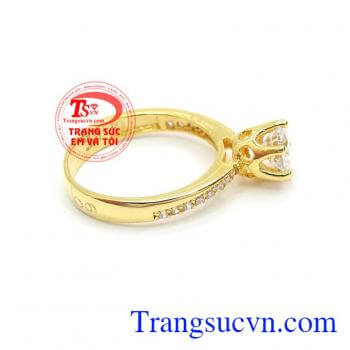 Nhẫn nữ vàng tây dành cho phái đẹp phù hợp làm quà tặng sinh nhật hoặc trong các dịp ý nghĩa