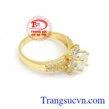 Nhẫn nữ vàng tây dành cho phái đẹp phù hợp làm quà tặng sinh nhật hoặc trong các dịp ý nghĩa