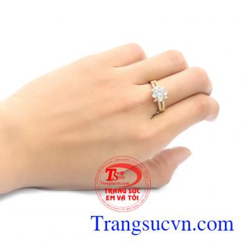 Nhẫn nữ vàng tây dành cho phái đẹp phù hợp làm quà tặng