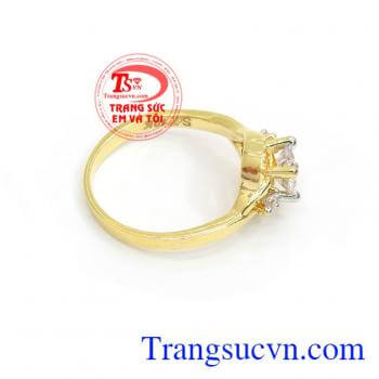 Nhẫn nữ vàng tây dành cho phái đẹp phù hợp làm quà tặng sinh nhật hoặc trong các dịp ý nghĩa