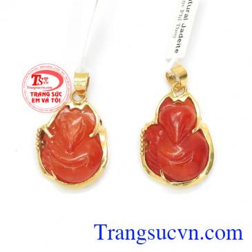 Mặt Dây Hồ Ly Bình An Hạnh Phúc