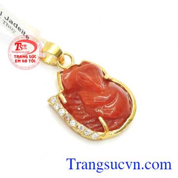 Mặt Dây Hồ Ly Phỉ Thúy Bình An là biểu tượng mang lại may mắn trong tình duyên, hạnh phúc lứa đôi, sự nghiệp gặp nhiều may mắn và thành công,Mặt Dây Hồ Ly Phỉ Thúy Bình An