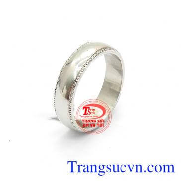 Nhẫn Nữ Vàng Trơn Trắng Xinh vàng 18k thương hiệu Em Và Tôi uy tín, chất lượng, bảo hành 12 tháng