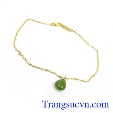 Lắc Chân Cẩm Thạch Bình An