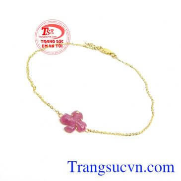 Lắc Chân Cỏ Bình An chế tác đẹp, chất lượng cao, thương hiệu Em Và Tôi uy tín chất lượng, chế tác theo yêu cầu,