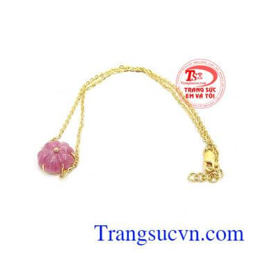 Lắc Chân Nữ Ruby Hưng Vượng