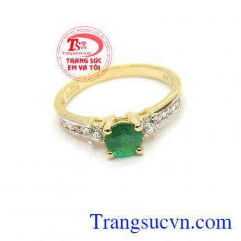 Nhẫn vàng Emerald có giấy kiểm định, giao hàng nhanh trên toàn quốc