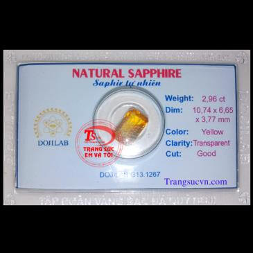Saphire vàng - Natural Yellow Sapphire