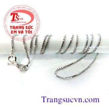 Dây chuyền vàng 18k trắng