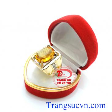 Nhẫn nam gắn đá quý theo mệnh tính