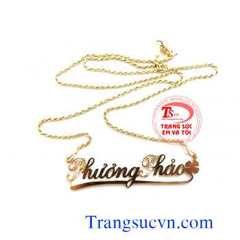 Sản phẩm dây chuyền mặt chữ rất phù hợp làm quà tặng trong các dịp sinh nhật, ngày kỷ niệm