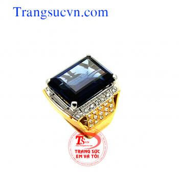 Nhẫn nam vàng tây 18k
