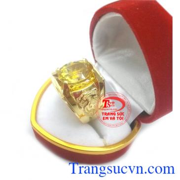 nhẫn nam vàng thiết kế kiểu dáng đơn giản, mang lại phong cách mạnh mẽ cho nam giới