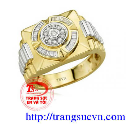 Nhẫn nam vàng tây kiểu dáng đẹp, chất lượng cao, phù hợp phong cách thời trang phái mạnh, nhẫn nam vàng tây 14k sang trọng, đẳng cấp.