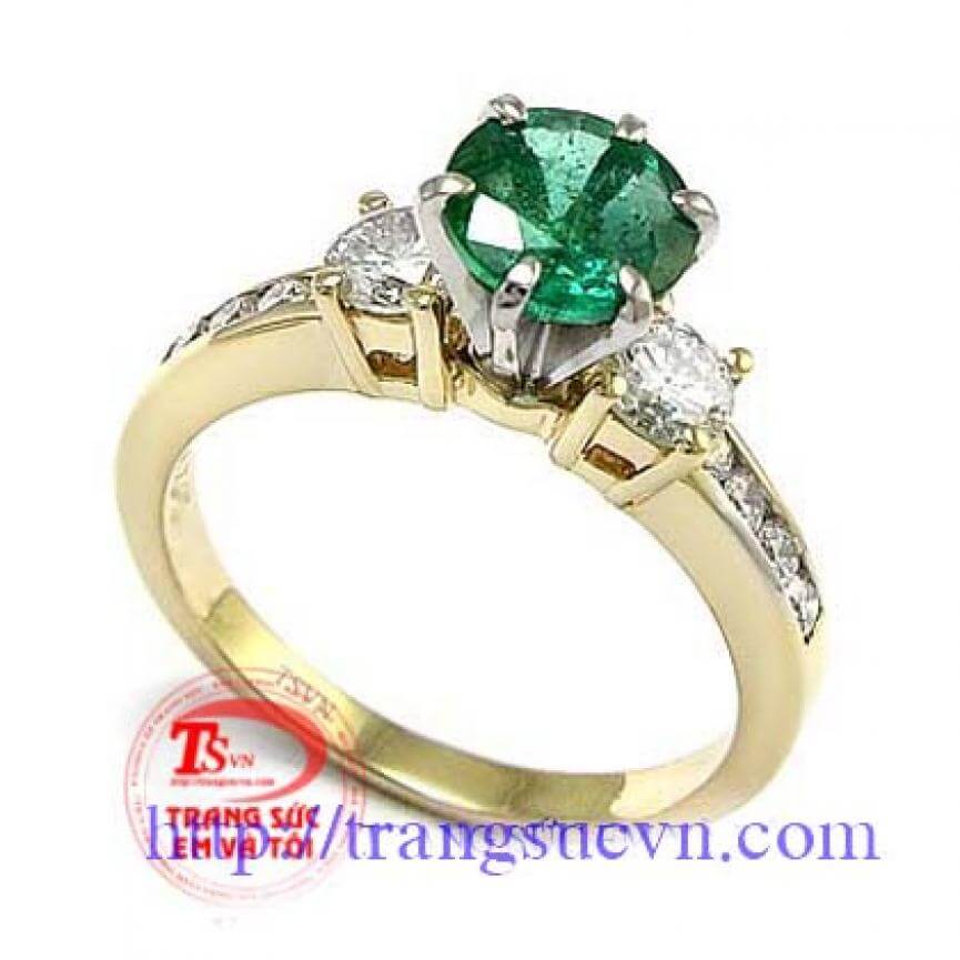 Nhẫn nữ emerald đẹp