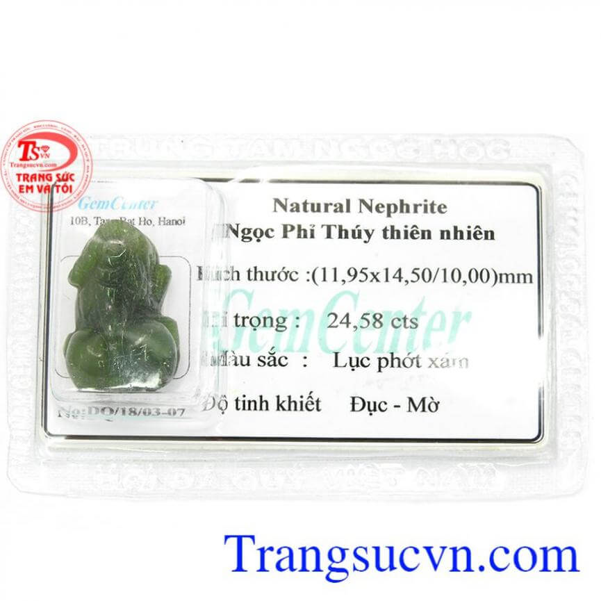 Tỳ hưu ngọc cẩm thạch mặt dây đẹp