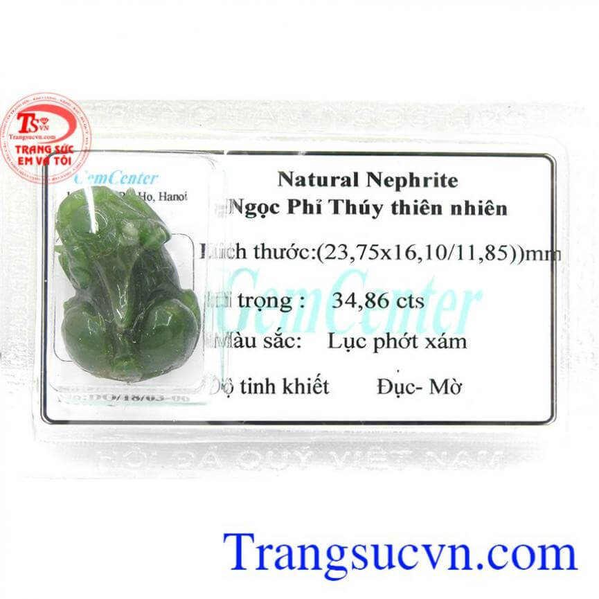 Ngọc cẩm thạch thiên nhiên tỳ hưu