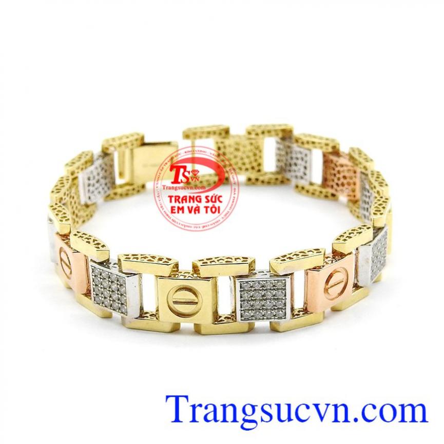 Lắc nam vàng 18k đẹp