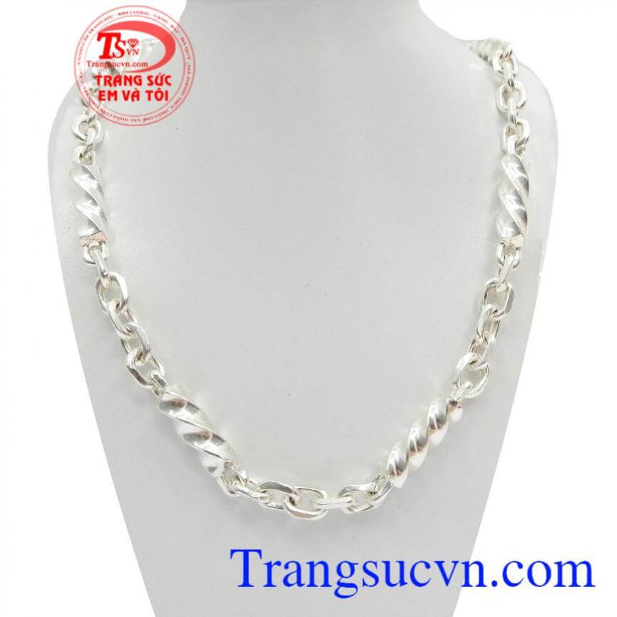 Dây Chuyền Bạc Mạnh Mẽ