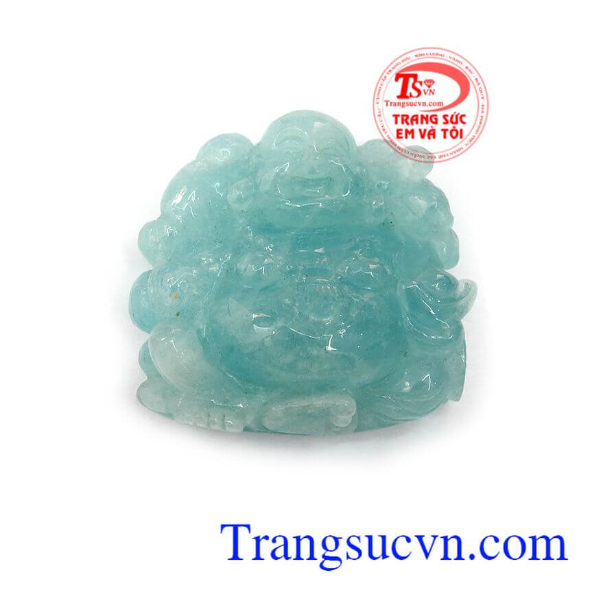 Phật di lặc aquamarine là sản phẩm đá quamarine thiên nhiên, mang lại nguồi năng lượng tinh khiết, làm giảm căng thẳng, giận dữ.