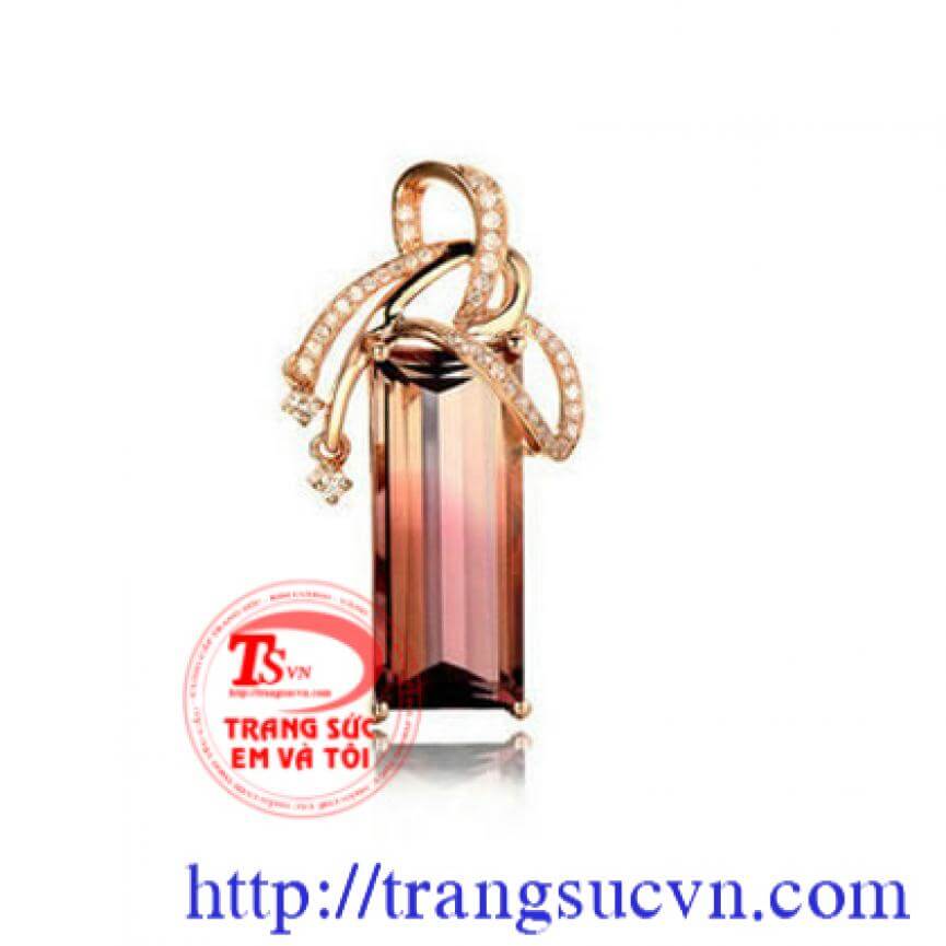 Mặt Tourmaline xanh