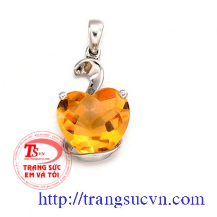 Mặt dây đá topaz thời thượng