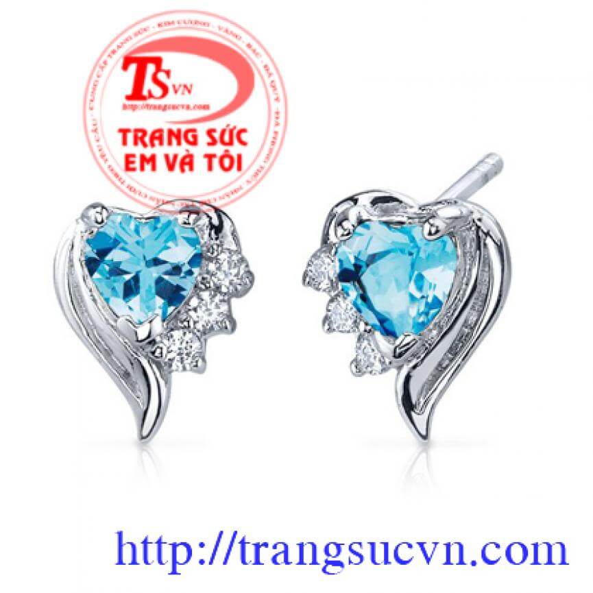 Hoa tai đá Topaz may mắn