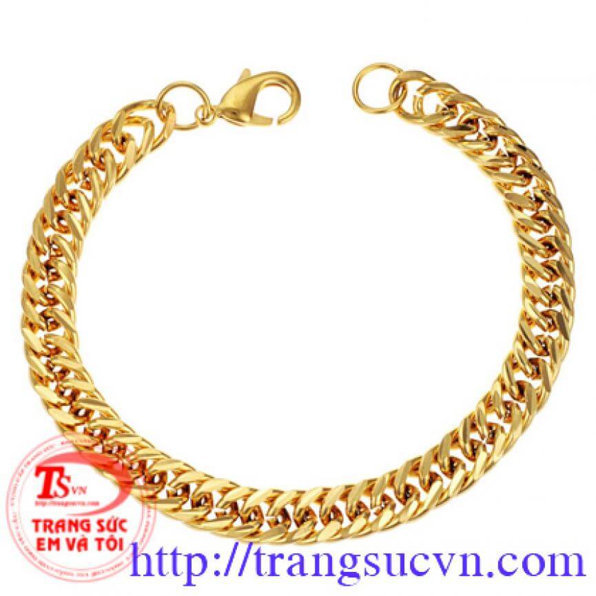 Lắc tay vàng nam phong cách