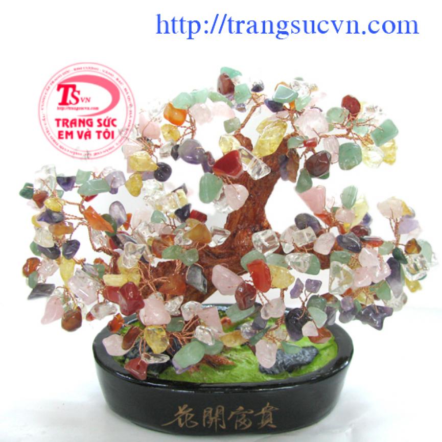 Cây Tài Lộc Đá Quý Ngũ hành