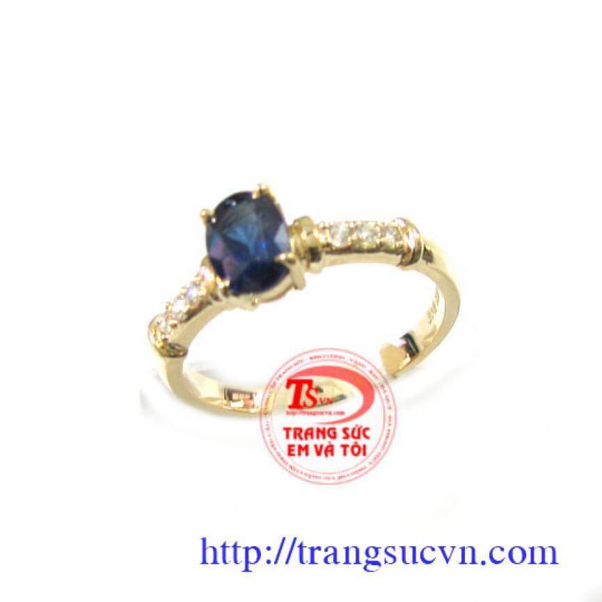 Sapphire nhẫn nữ