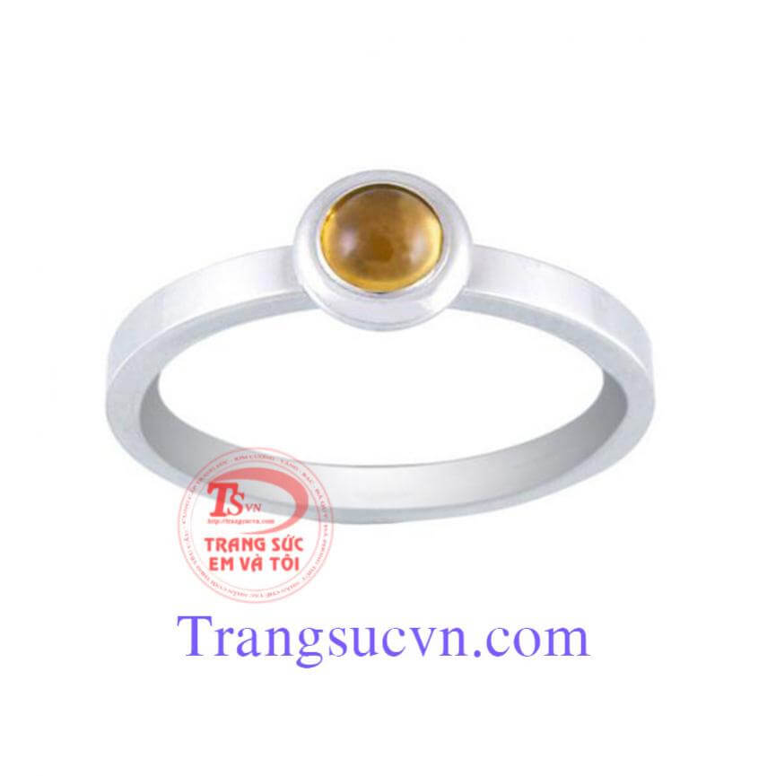 Thạch anh nhẫn nữ tròn/Cabochon