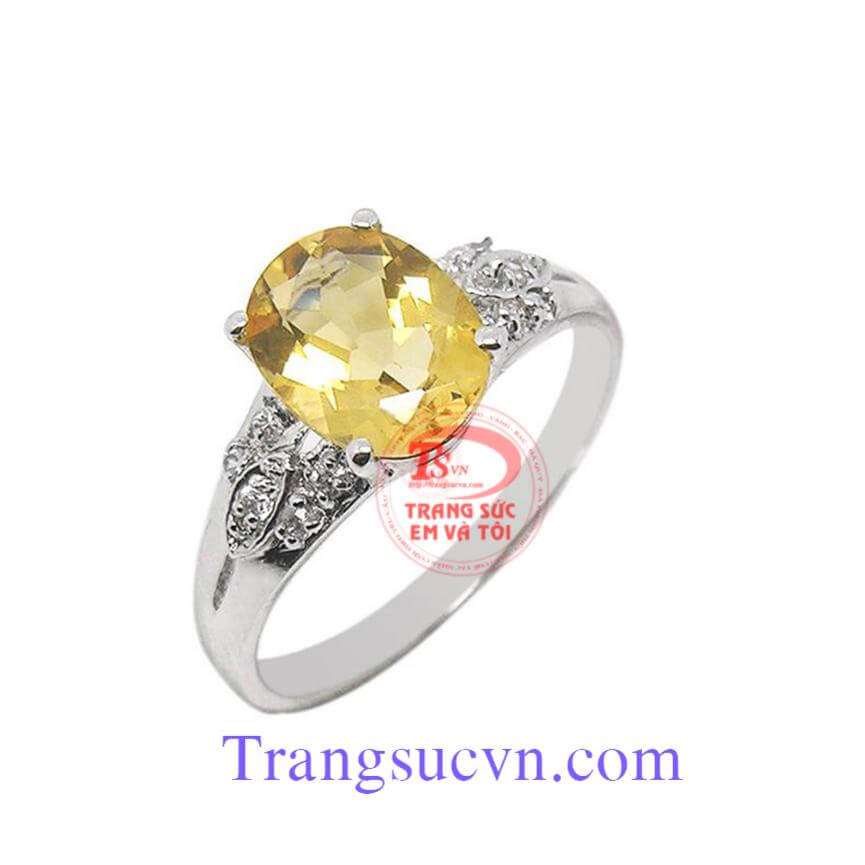 Nhẫn đá citrine