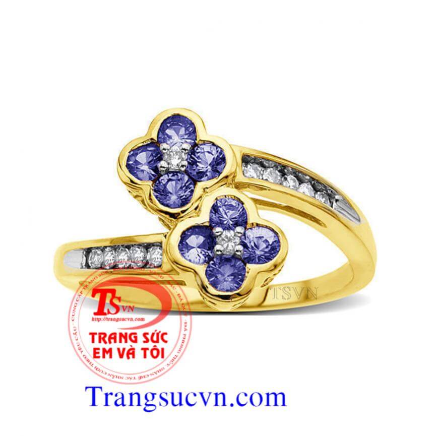 Nhẫn sapphire đẹp-nhẫn nữ theo yêu cầu