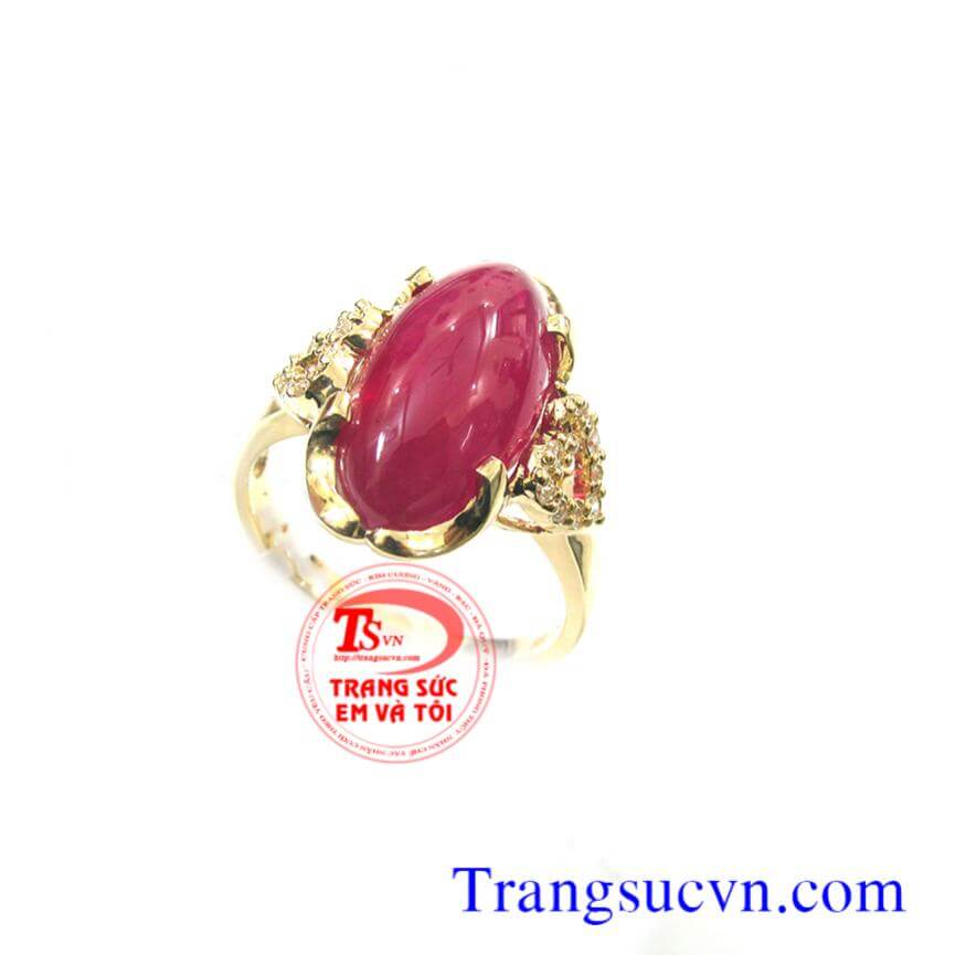 Nhẫn nữ ruby thiên nhiên cao cấp