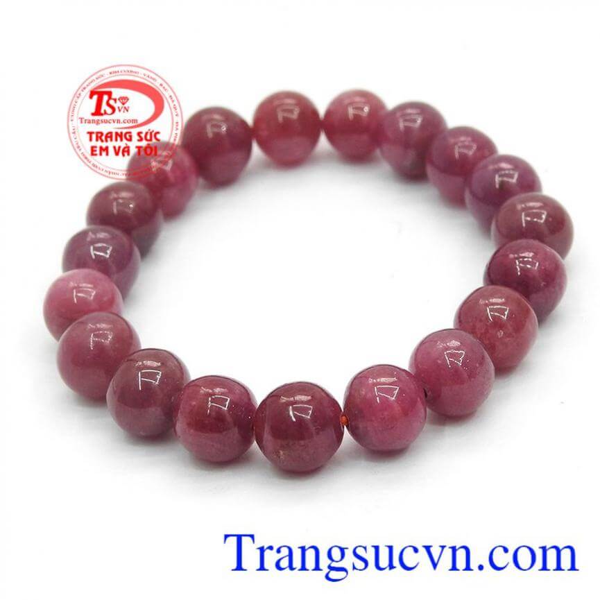 Chuỗi hồng ngọc ruby tròn