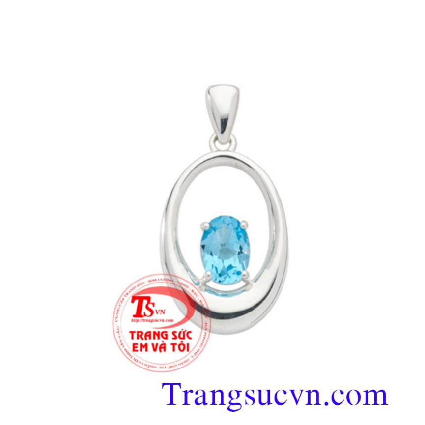 Mặt dây chuyền topaz sang