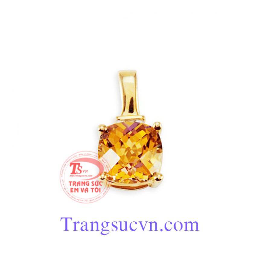 Mặt dây Citrine tinh tế