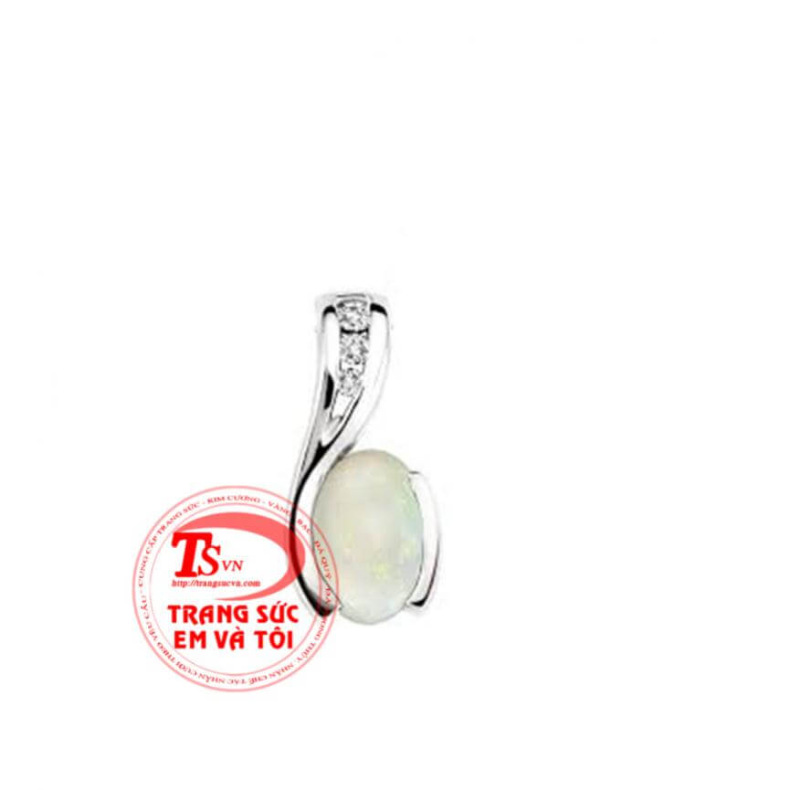 Mặt đá opal tự vàng tây